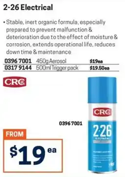 Blackwoods CRC 2-26 Electrical offer