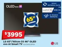 Joyce Mayne LG 65"/165cm C6 4K" OLED evo AI Smart TV offer