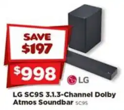 Joyce Mayne LG SC9S 3.1.3-Channel Dolby Atmos Soundbar offer