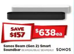 Joyce Mayne Sonos Beam (Gen 2) Smart Soundbar offer