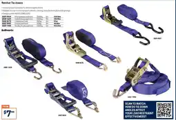 Blackwoods Ratchet Tie-downs offer