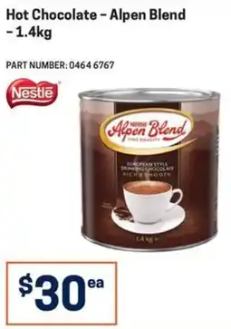 Blackwoods Nestle Alpen Blend Hot Chocolate offer
