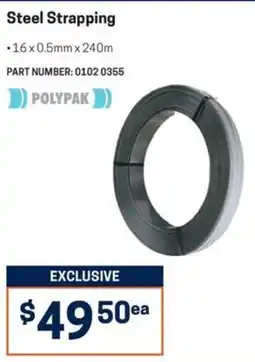 Blackwoods Steel Strapping Polypak offer