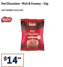 Blackwoods Nestle Hot Chocolate offer