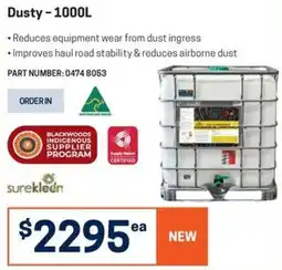 Blackwoods Dusty - 1000L offer
