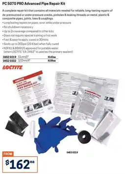 Blackwoods Loctite PC 5070 Pro Advanced Pipe Repair Kit offer