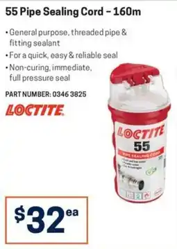Blackwoods Loctite 55 Pipe Sealing Cord offer