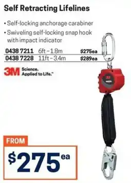 Blackwoods 3M Self Retracting Lifelines offer