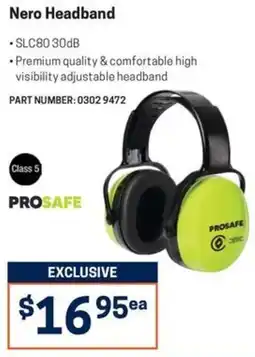 Blackwoods Nero Headband PROSAFE offer