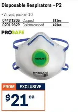 Blackwoods Disposable Respirators - P2 PROSAFE offer