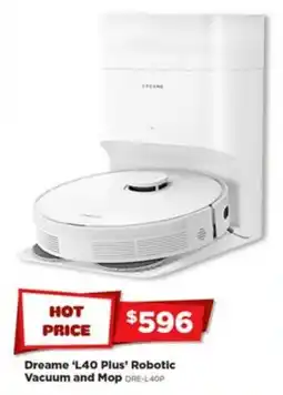 Joyce Mayne Dreame 'L40 Plus' Robotic Vacuum and Mop offer