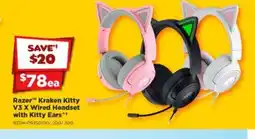 Joyce Mayne Razer™ Kraken Kitty V3 X Wired Headset with Kitty Ears offer