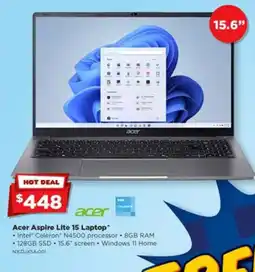 Joyce Mayne Acer Aspire Lite 15 Laptop offer