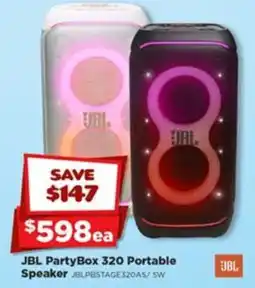 Joyce Mayne JBL PartyBox 320 Portable Speaker offer