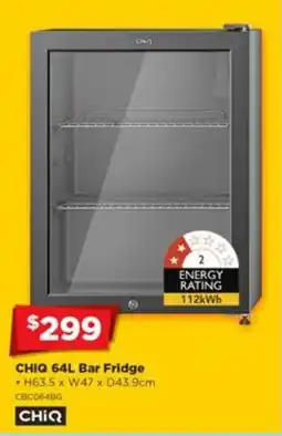 Joyce Mayne CHiQ 64L Bar Fridge offer