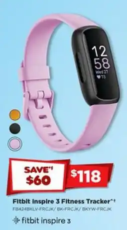 Joyce Mayne Fitbit inspire 3 Fitness Tracker offer
