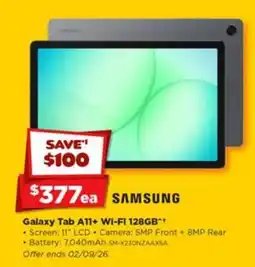 Joyce Mayne Samsung Galaxy Tab A11+ Wi-Fi 128GB offer