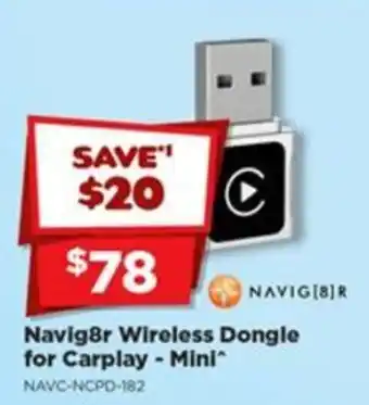 Navig8r Wireless Dongle for Carplay - Mini