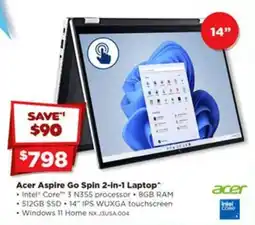 Joyce Mayne Acer Aspire Go Spin 2-in-1 Laptop offer