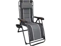 BCF Wanderer Premium Reclining Alloy Lounger 70x70x116cm Durable Stone Orange @ Club Bcf offer