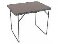 BCF Wanderer Steel Folding Table 80x60x70cm Durable Grey offer