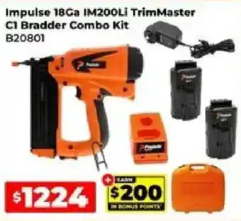 Impulse 18Ga IM200Li TrimMaster C1 Bradder Combo Kit