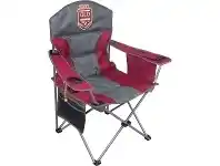 BCF NRL State of Origin QLD Camp Chair 91x60x103cm Insulated Striped Red offer