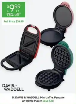 Harris Scarfe D. Davis & Waddell Mini Jaffle, Pancake or Waffle Maker offer