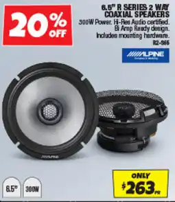 Autobarn Alpine 6.5" R Series 2 Way Coaxial Speakers offer