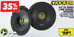 Autobarn Kicker 6.5" CS Series 2 Way Coaxial Speakers offer