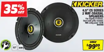 Kicker 6.5" CS Series 2 Way Coaxial Speakers