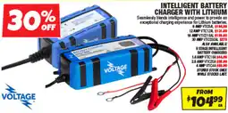 Autobarn Intelligent battery charger with lithium voltage offer