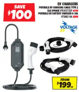 Autobarn Voltage EV Portable EV Charging Cable Type 2 offer