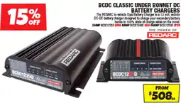Autobarn BCDC Classic Under Bonnet DC Battery Chargers Redarc offer