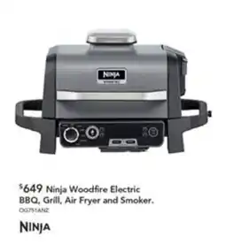Harvey Norman Ninja Woodfire Electric BBQ, Grill, Air Fryer and Smoker offer