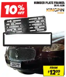 Autobarn Number Plate Frames Kingpin motor offer