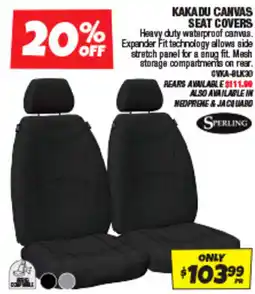 Autobarn Kakadu Canvas Seat Covers Sperling offer