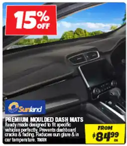Autobarn Sunland Premium Moulded Dash Mats offer
