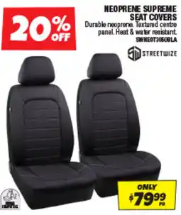 Autobarn Neoprene Supreme Seat Covers Streetwize offer