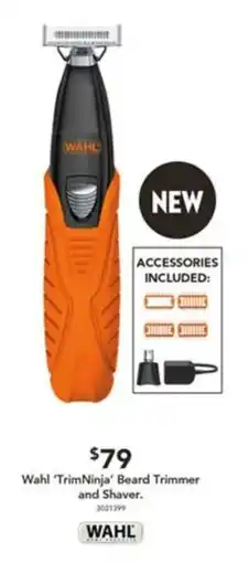 Harvey Norman Wahl 'TrimNinja' Beard Trimmer and Shaver offer