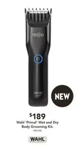 Harvey Norman Wahl 'Primal' Wet and Dry Body Grooming Kit offer