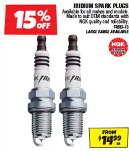 Autobarn Iridium Spark Plugs NGK offer