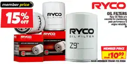 Autobarn Ryco oil filter offer
