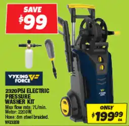 Autobarn Vyking Force 2320 PSI Electric Pressure Washer Kit offer