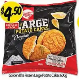 NQR Golden Bite Frozen Large Potato Cakes offer