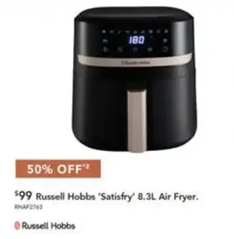 Harvey Norman Russell Hobbs 'Satisfry' 8.3L Air Fryer offer