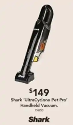 Harvey Norman Shark 'UltraCyclone Pet Pro' Handheld Vacuum offer