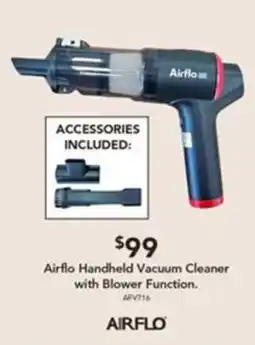 Harvey Norman Airflo Handheld Vacuum Cleaner with Blower Function offer
