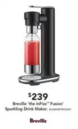 Harvey Norman Breville 'the InFizz' Fusion' Sparkling Drink Maker offer