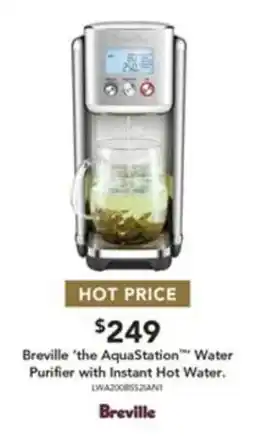 Harvey Norman Breville 'the AquaStation' Water Purifier with Instant Hot Water offer